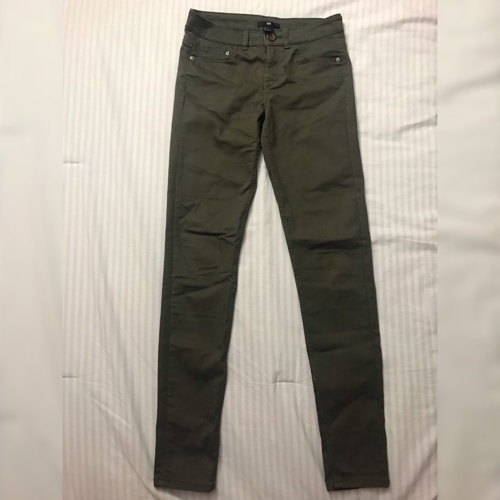Army Green Skinny Jeans
